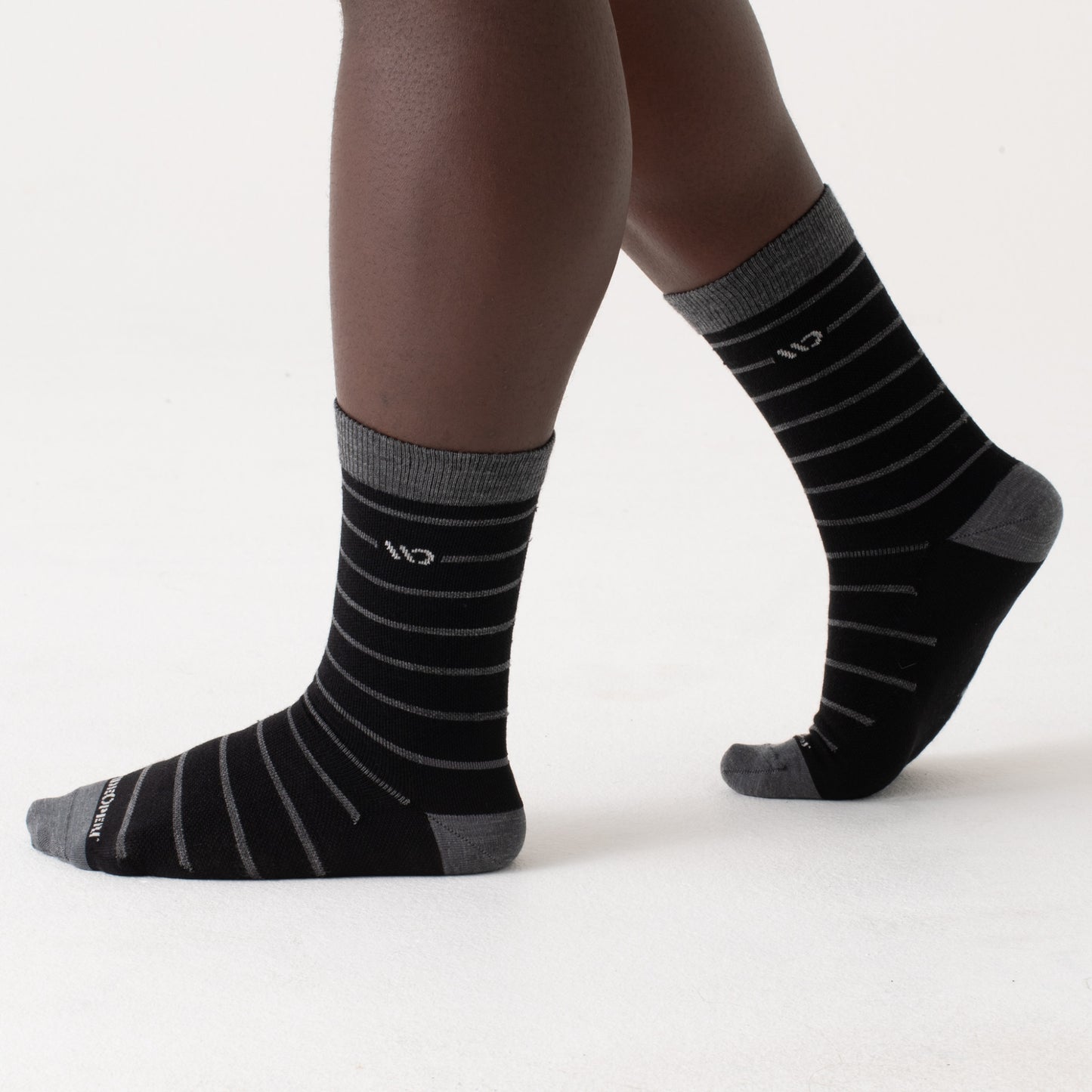 On model side shot of Crew socks --Black