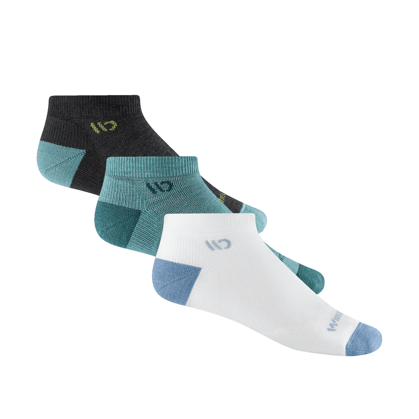 bundle image of charcoal white and teal