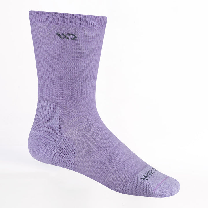 profile image of the 9504 solid cushioned crew in lavender colorway
